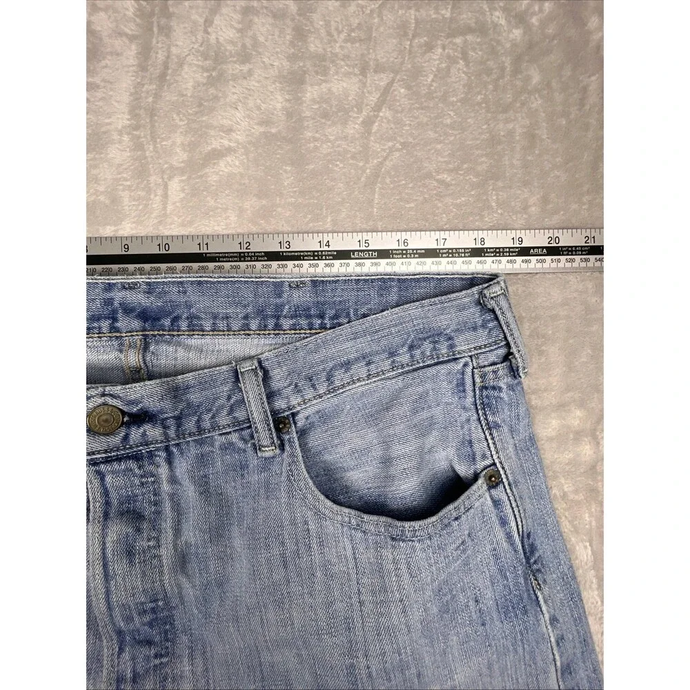 Levis 501 XX Jeans Mens 38x30 Button Fly Straight Leg Denim